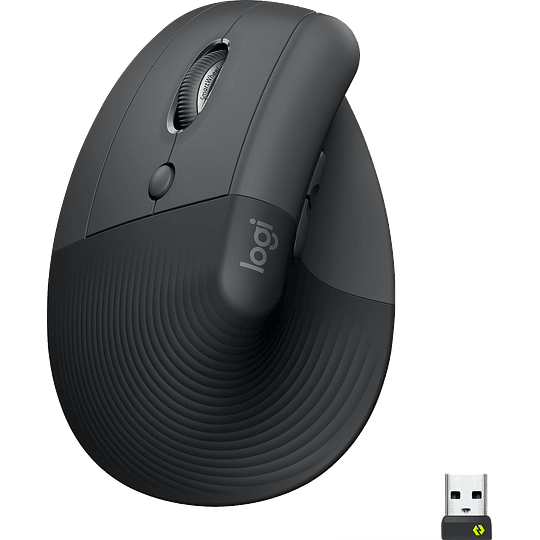 Mouse Ergonómico Logitech Lift, 6 Botones, 4000DPI, Bluetooth, Graphite/Black - Image 4