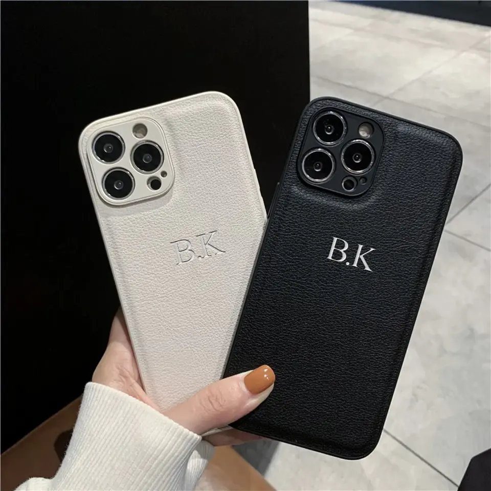Carcasa De Eco-Cuero Personalizada Para Iphone  2