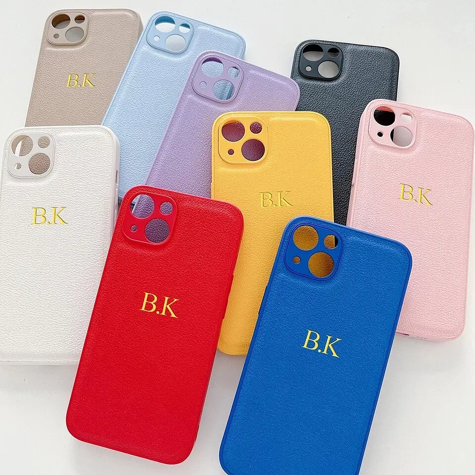 Carcasa De Eco-Cuero Personalizada Para Iphone  1
