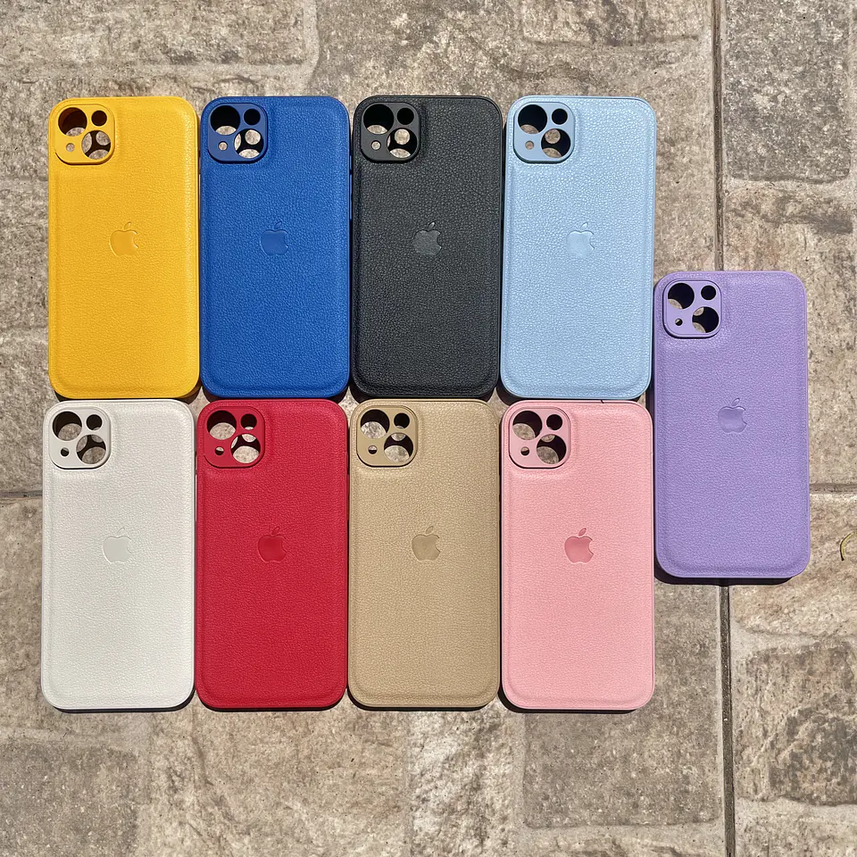 Caracasas De Eco-Cuero Con Logo Para Iphone 1