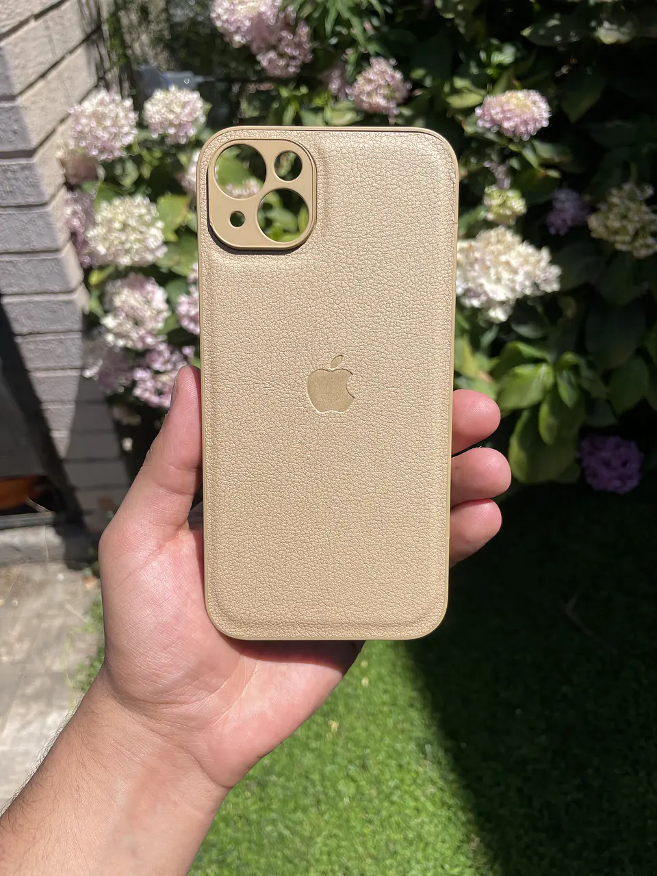 Caracasas De Eco-Cuero Con Logo Para Iphone 4
