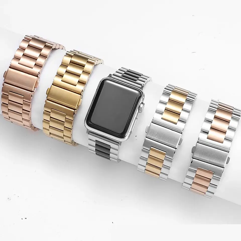 Correas Metálicas De Eslabón Apple Watch 4