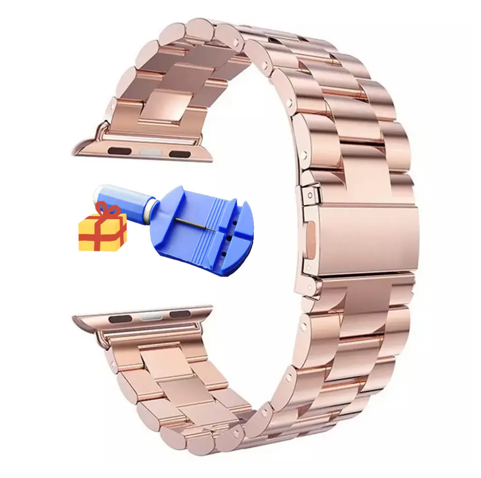 Correas Metálicas De Eslabón Apple Watch 7
