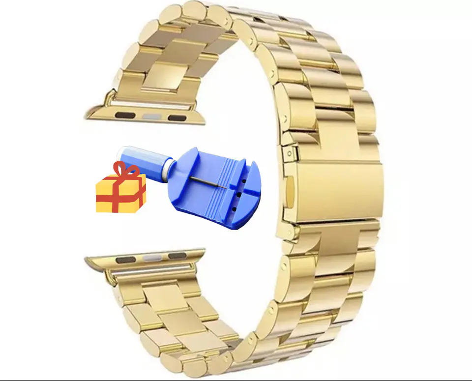 Correas Metálicas De Eslabón Apple Watch 8