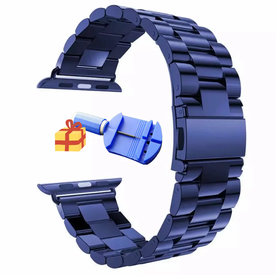 Correas Metálicas De Eslabón Apple Watch 9