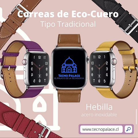 Correas EcoCuero Tradicional Apple Watch