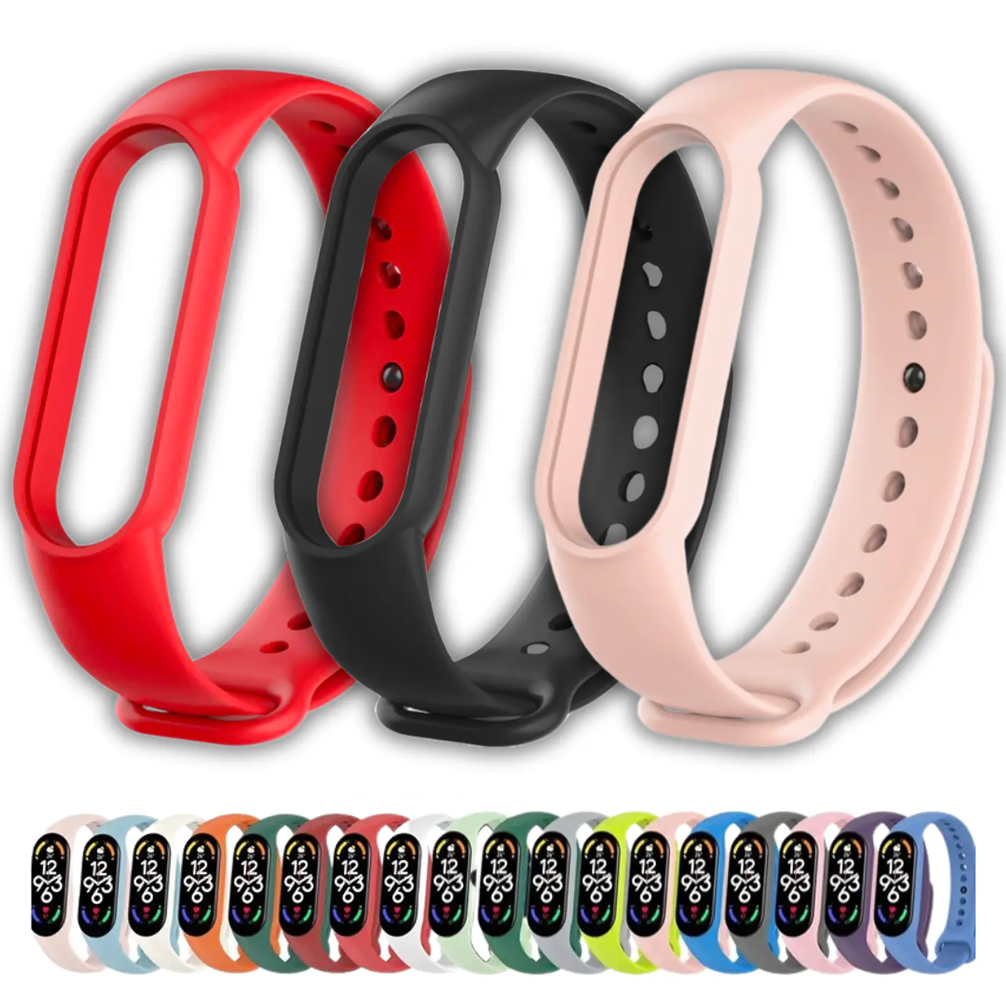 Correas de Silicona MiBand 5-6-7 1