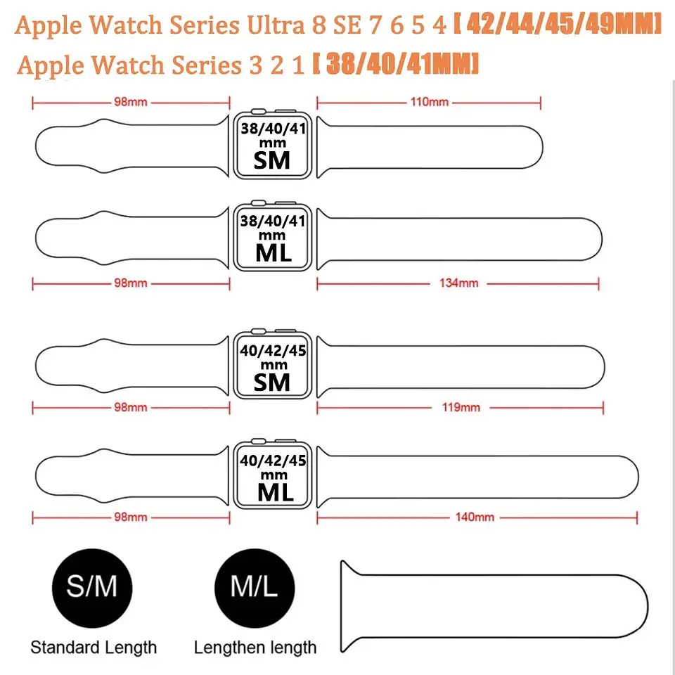 Correas De Silicona Apple Watch 5