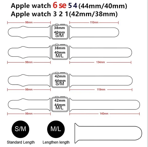Correas De Silicona Multicolor Apple Watch