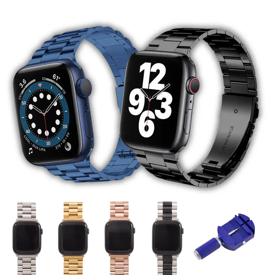 Correas Metálicas De Eslabón Apple Watch 1