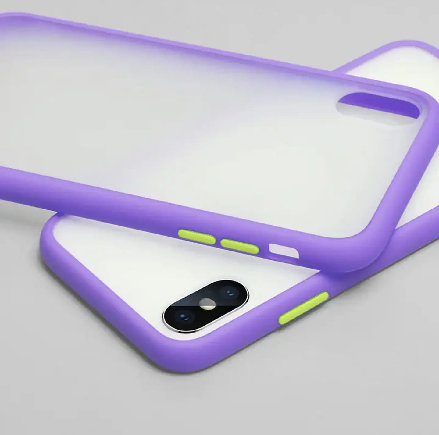 Carcasas Matte Estilo Bumper Para Iphone 9