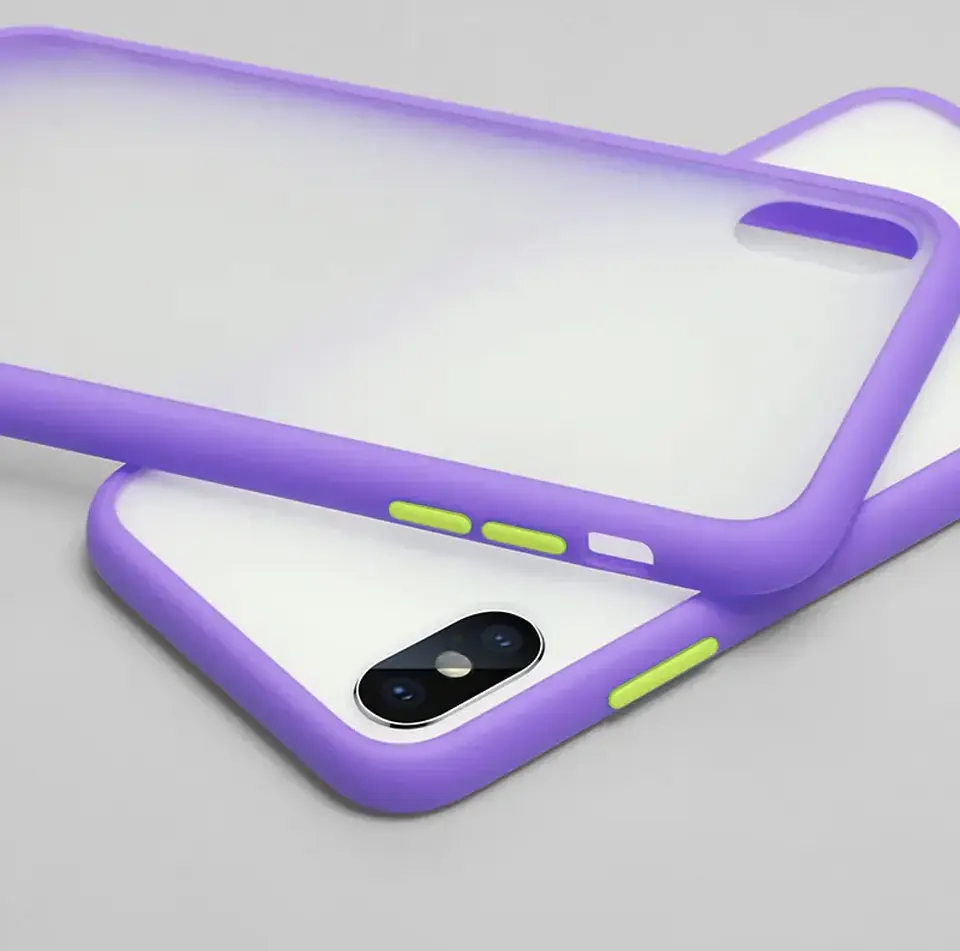 Carcasas Matte Estilo Bumper Para Iphone 9
