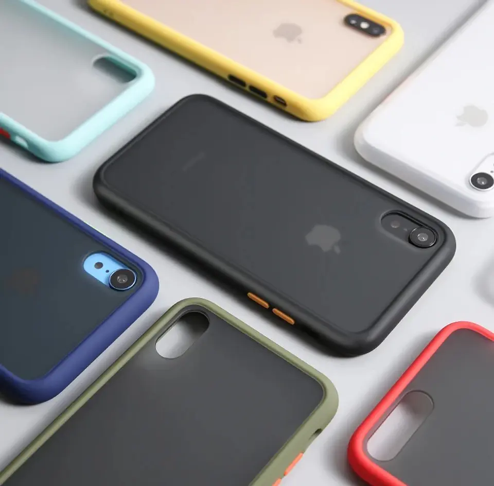 Carcasas Matte Estilo Bumper Para Iphone 2