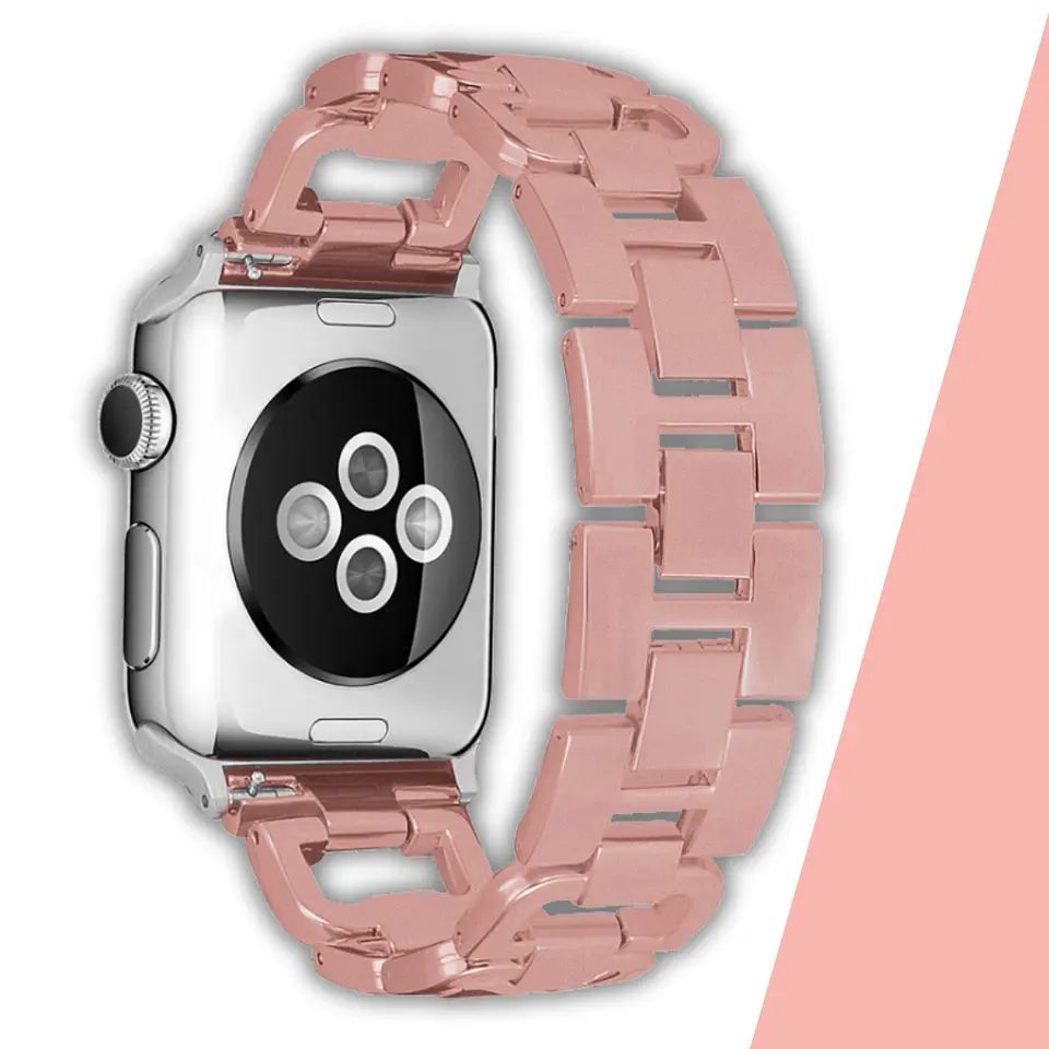 Correas Eslabón Con Diamante Apple Watch 4