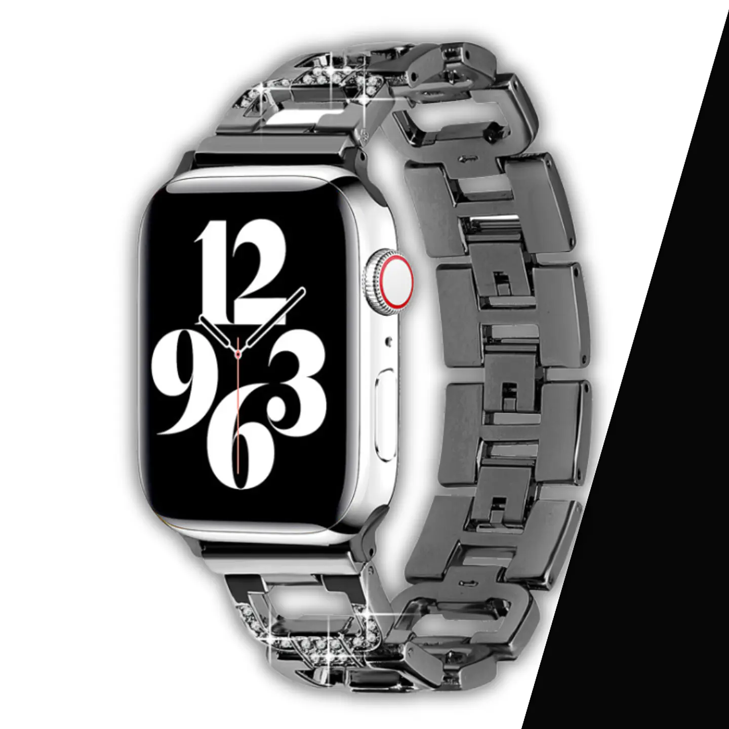 Correas Eslabón Con Diamante Apple Watch 11