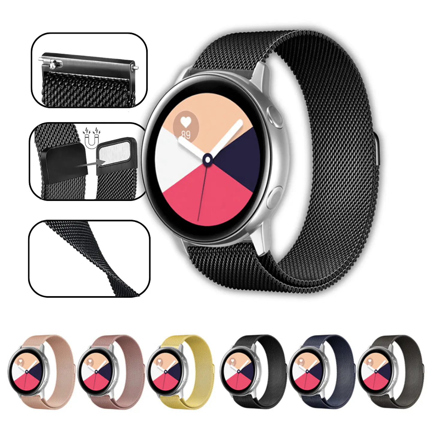 Correas Milanesa Loop Samsung/Hauwei Watch (20/22MM) 1