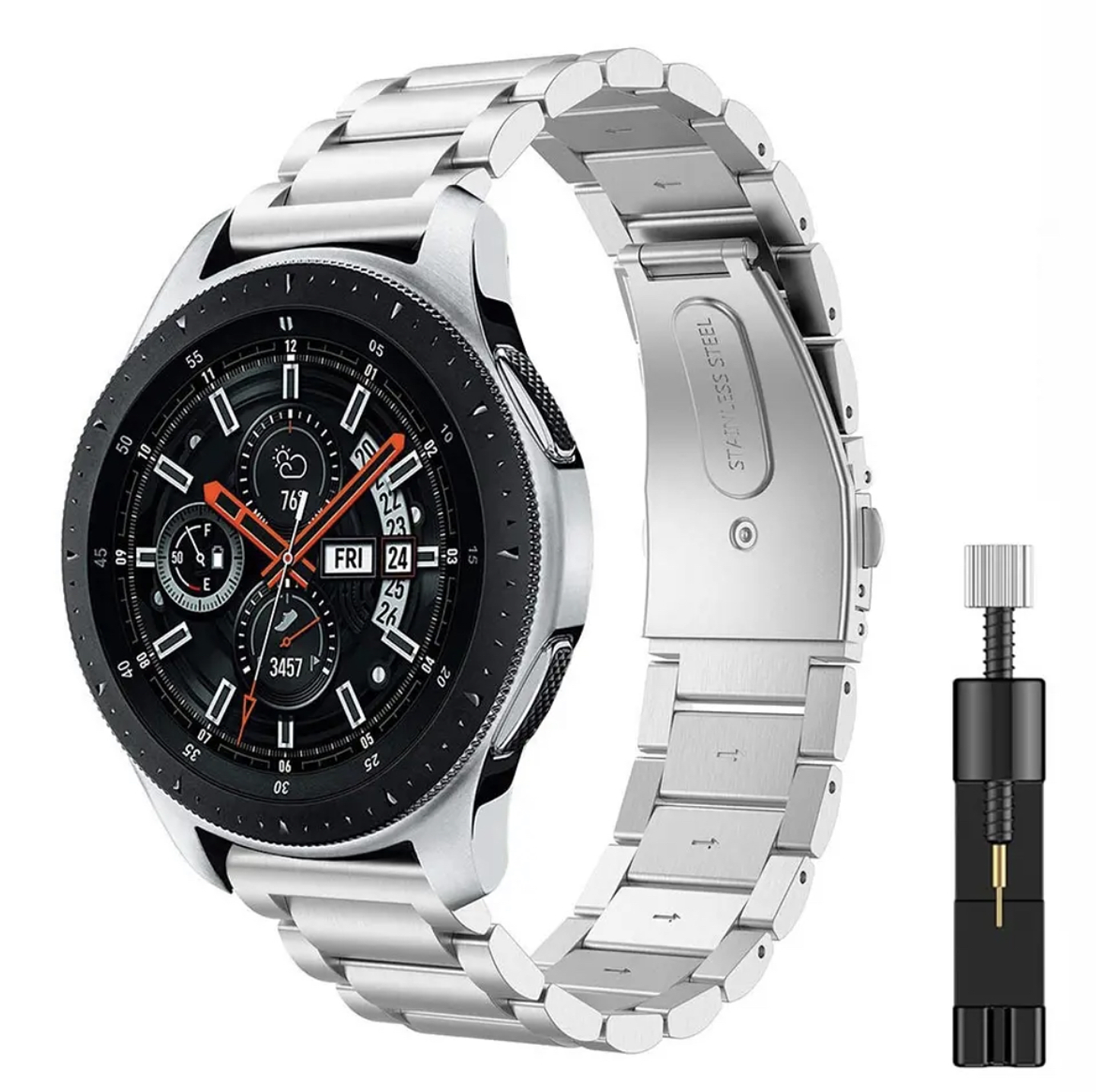 Correas Metálicas De Eslabón Samsung/Hauwei Watch (20/22MM) 9
