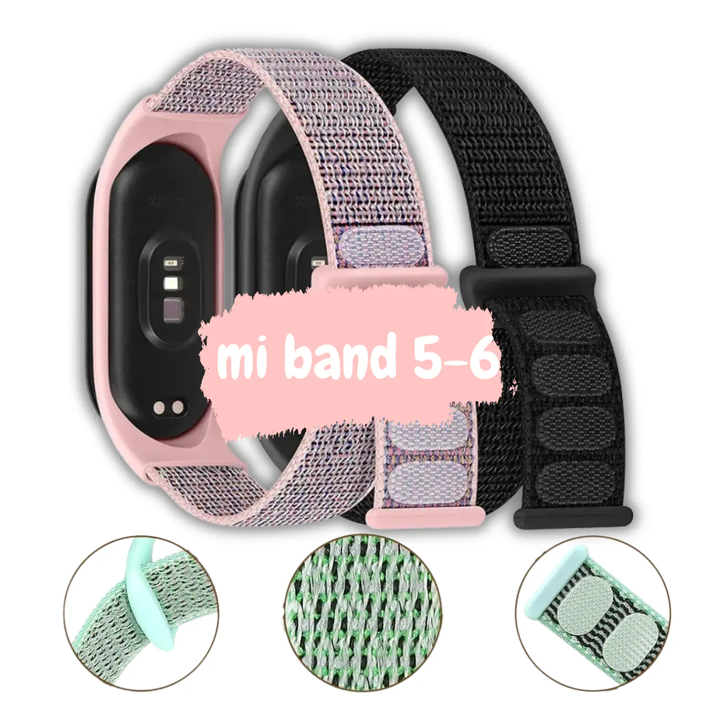 Correas Velcro MiBand 5-6 1