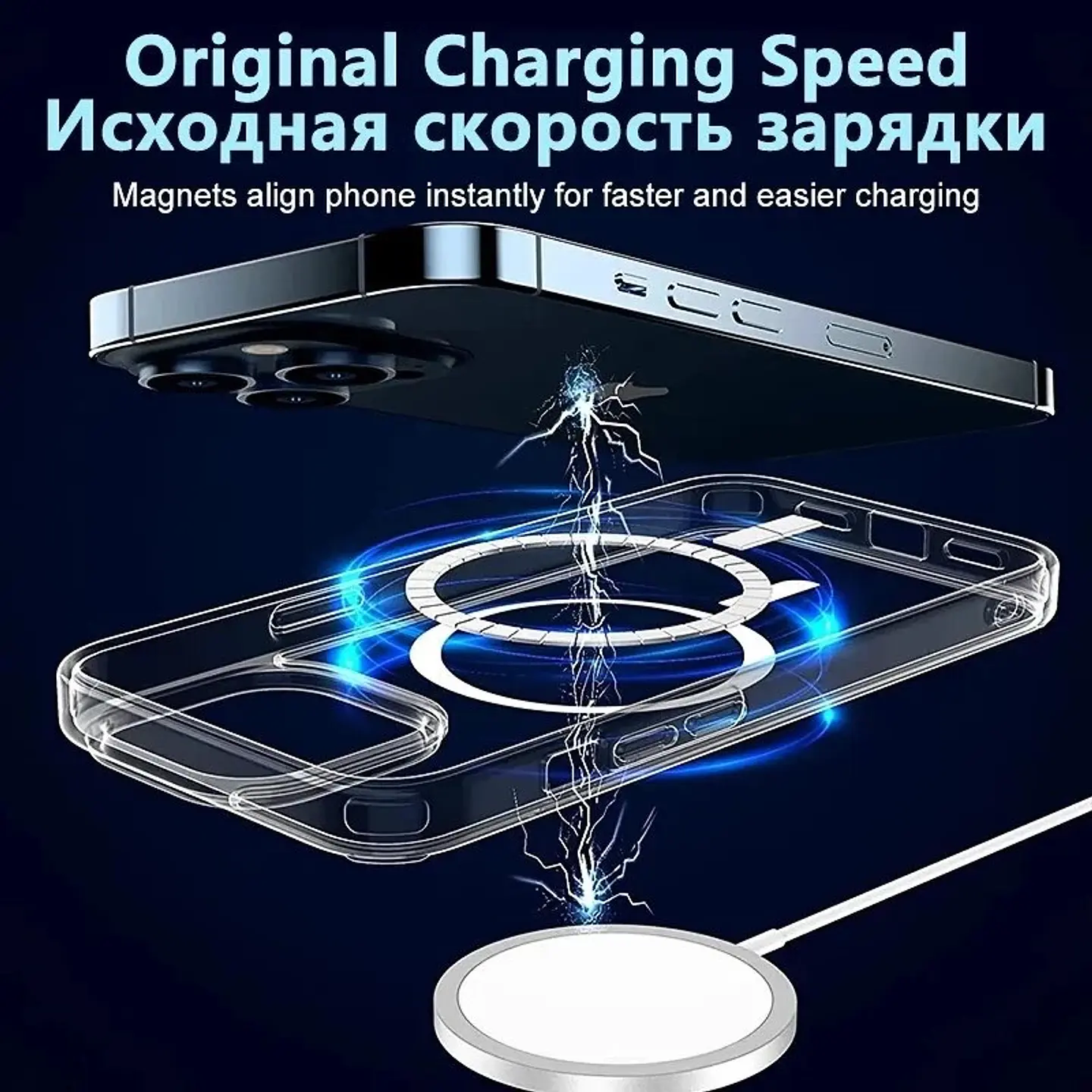Clear Case Rigidas Con Magasafe Para Iphone 4