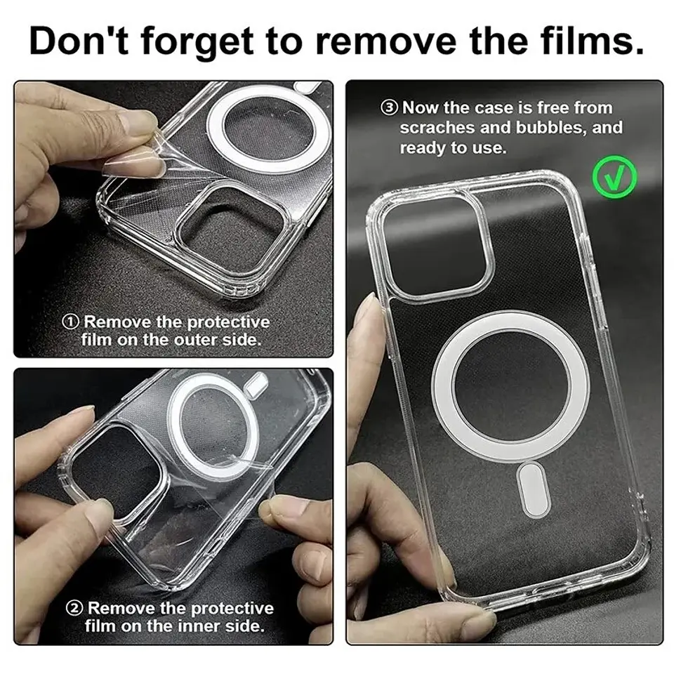 Clear Case Rigidas Con Magasafe Para Iphone 7