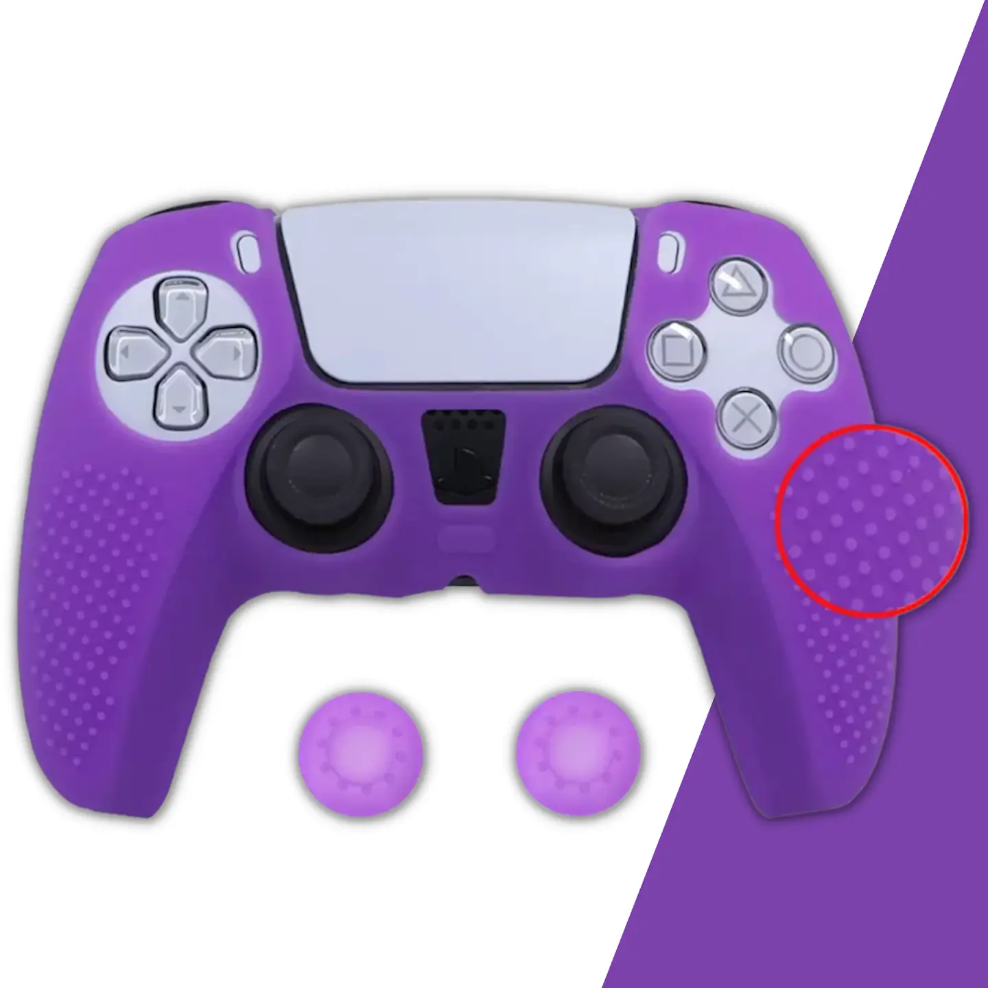 Funda Mando PS5 + Grips  6