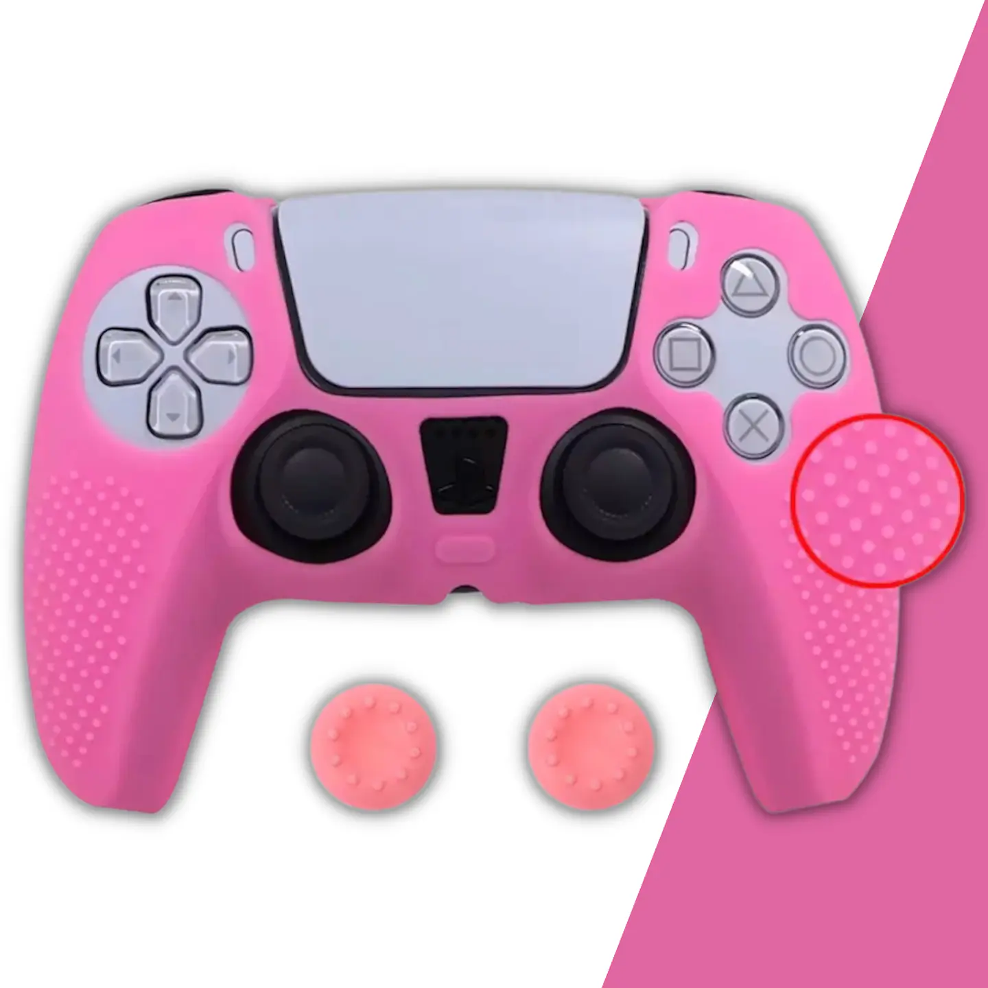 Funda Mando PS5 + Grips  12