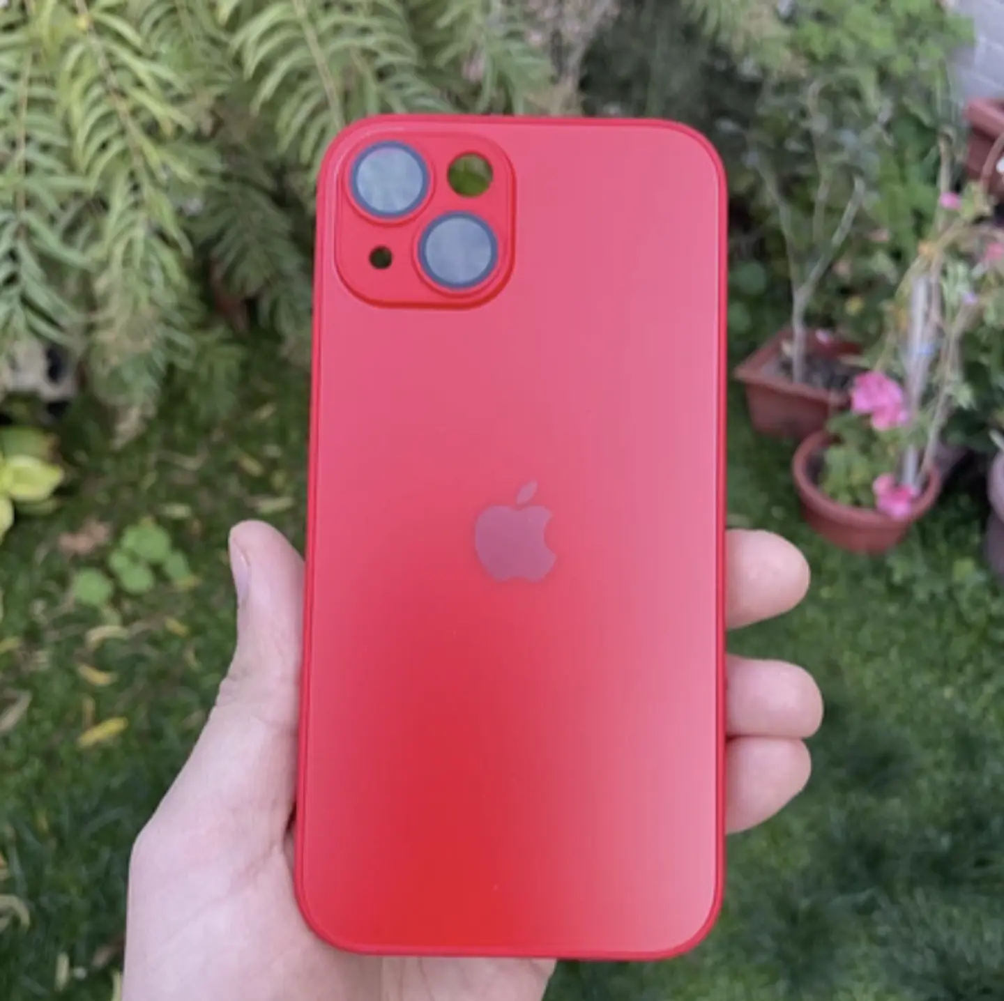 Carcasas De Vidrio Mate Premium Para iPhone 14