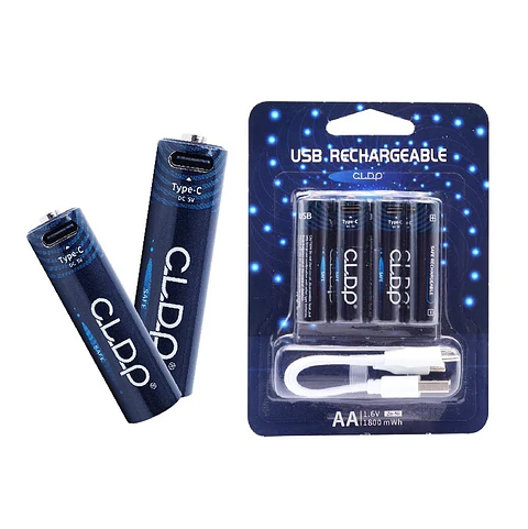 Pilas Recargables Con Cable AAA/AA 