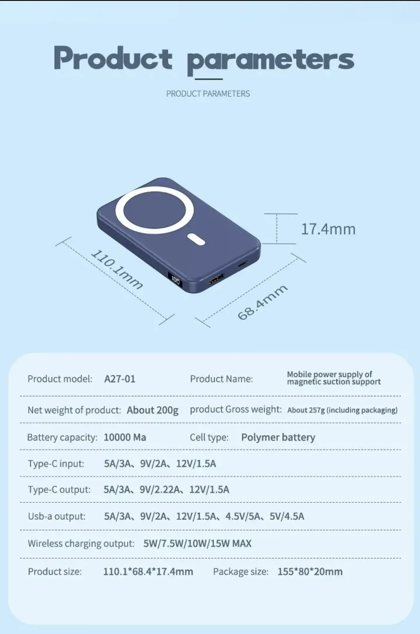 Batería Portátil con MagSafe 10.000Mah 2