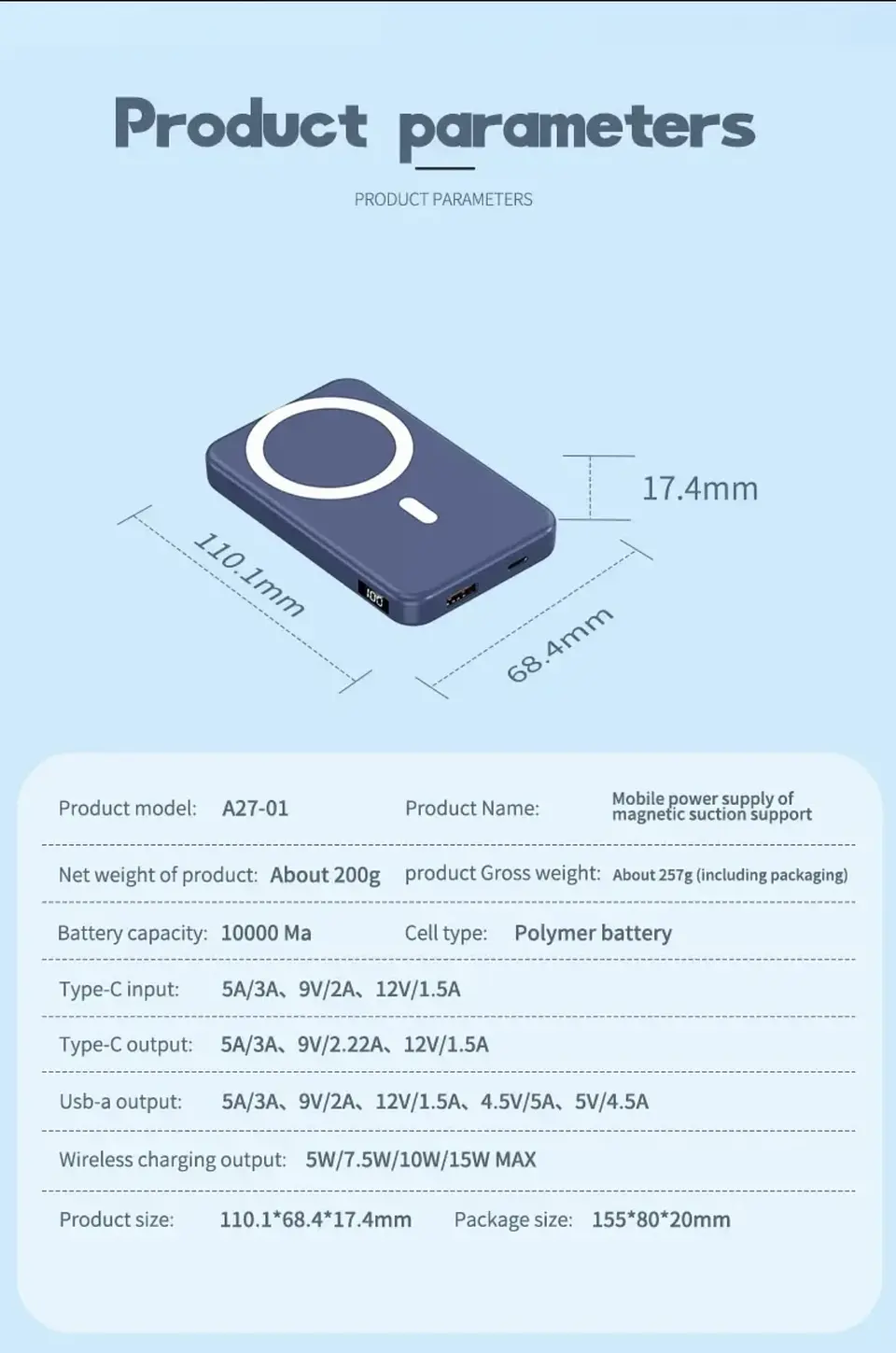 Batería Portátil con MagSafe 10.000Mah 2