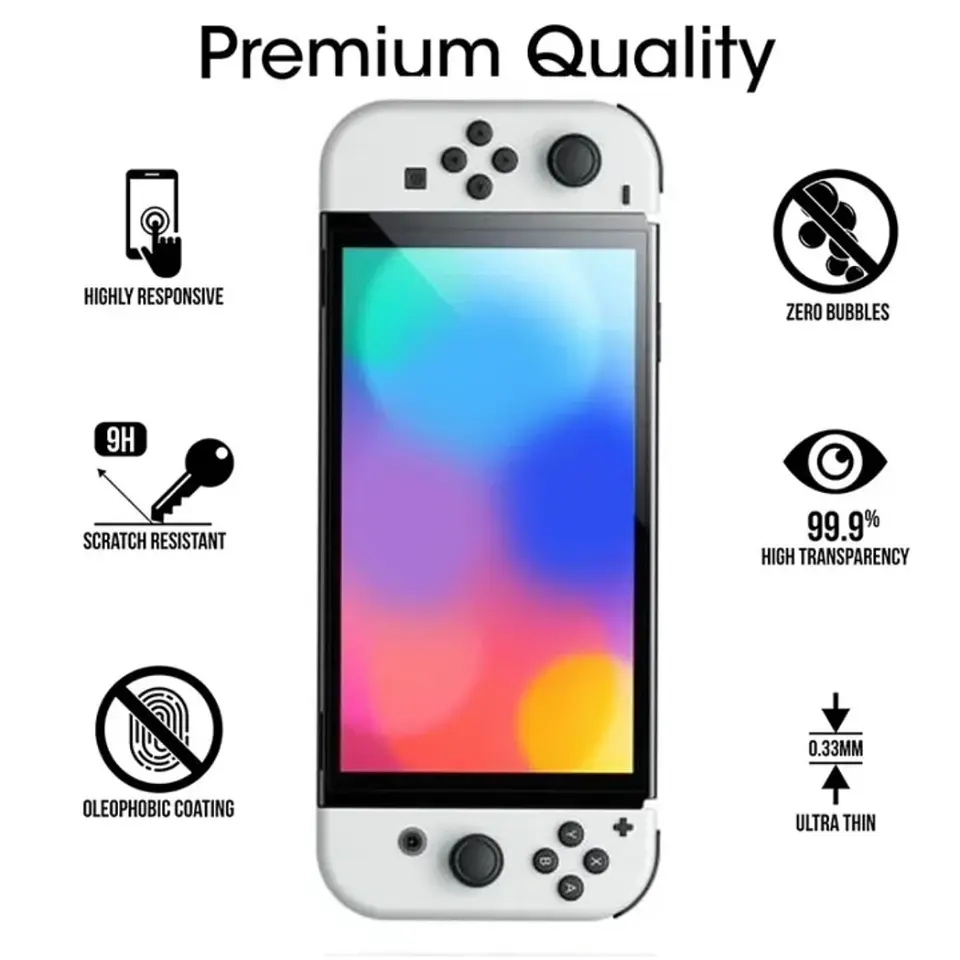 Lámina Vidrio Nintendo Switch 1/2 - Oled - Lite 3