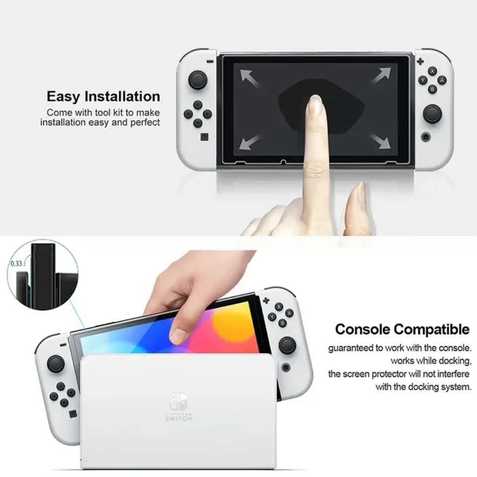 Lámina Vidrio Nintendo Switch 1/2 - Oled - Lite 2