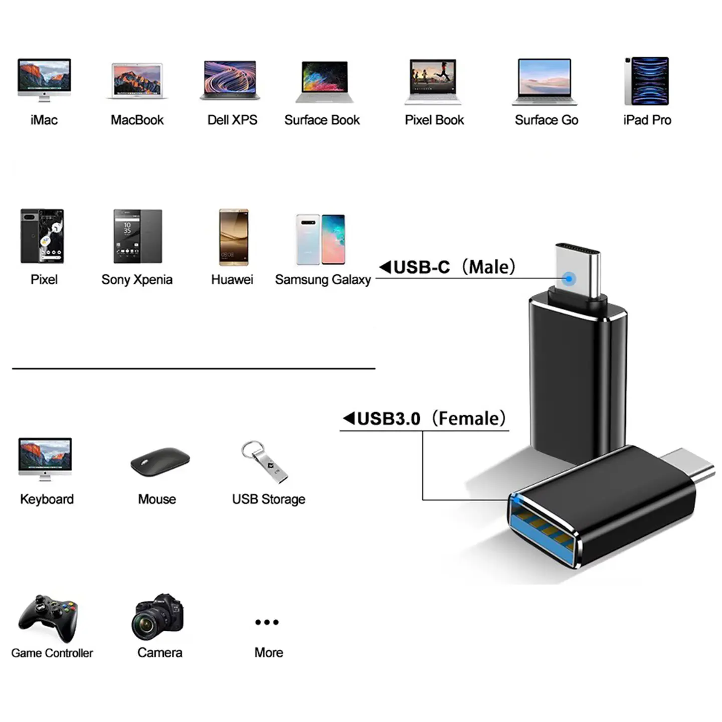 Adaptador Usb A Usb Tipo C 6