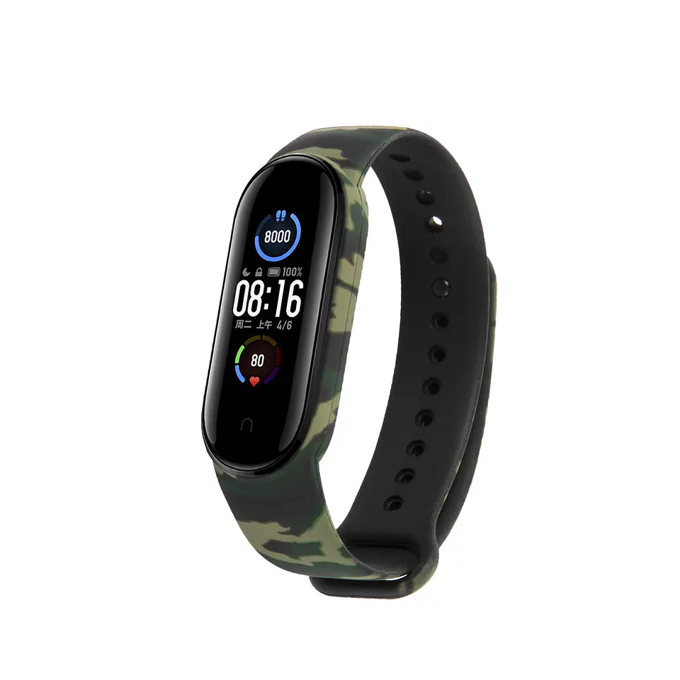 Correas de Estilo Militar MiBand 5-6-7 3