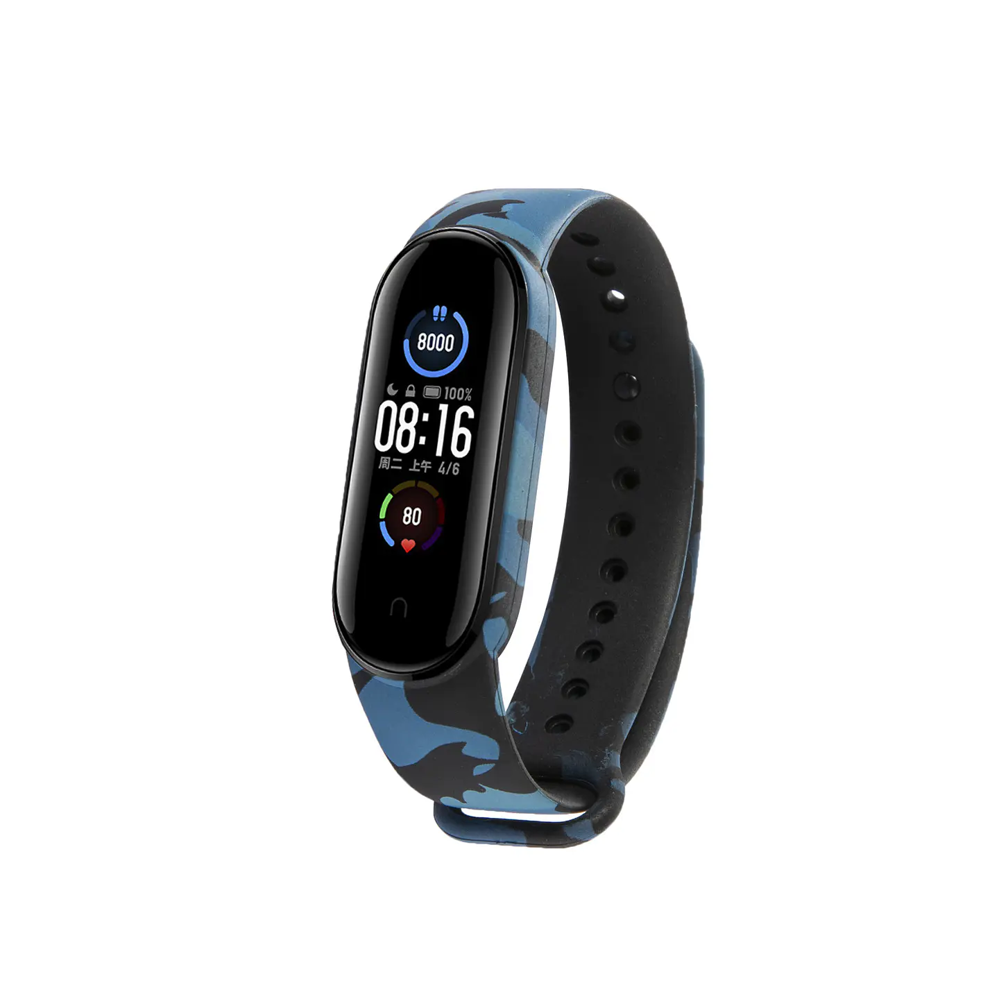 Correas de Estilo Militar MiBand 5-6-7 4
