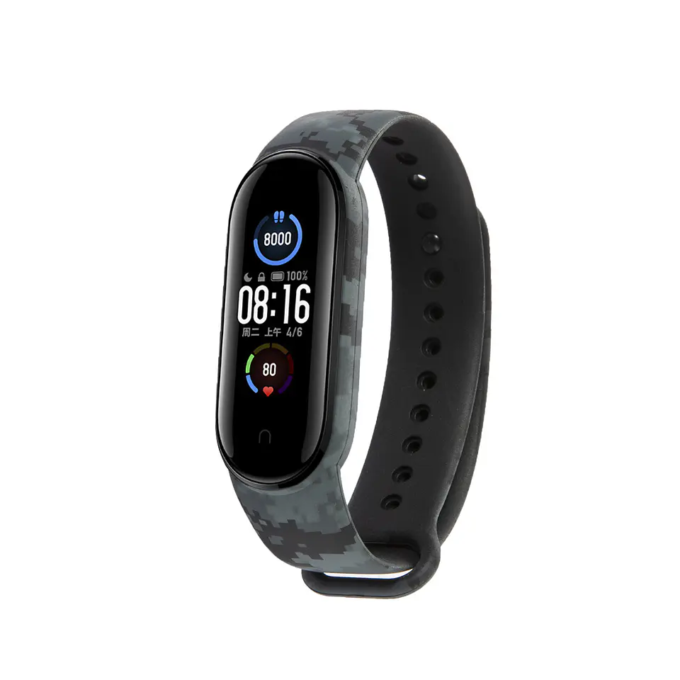 Correas de Estilo Militar MiBand 5-6-7 5