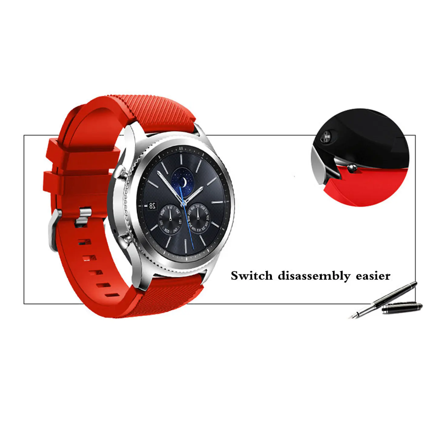 Correas Silicona Clasica Samsung/Hauwei Watch (20/22MM) 5