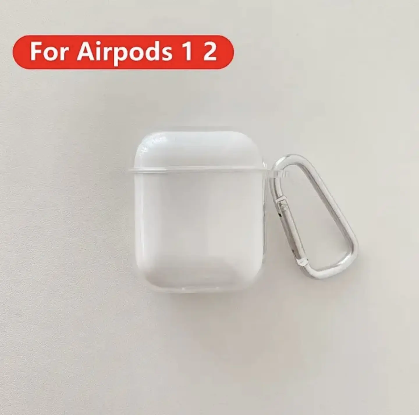 Fundas AirPods Transparentes + Gancho 5