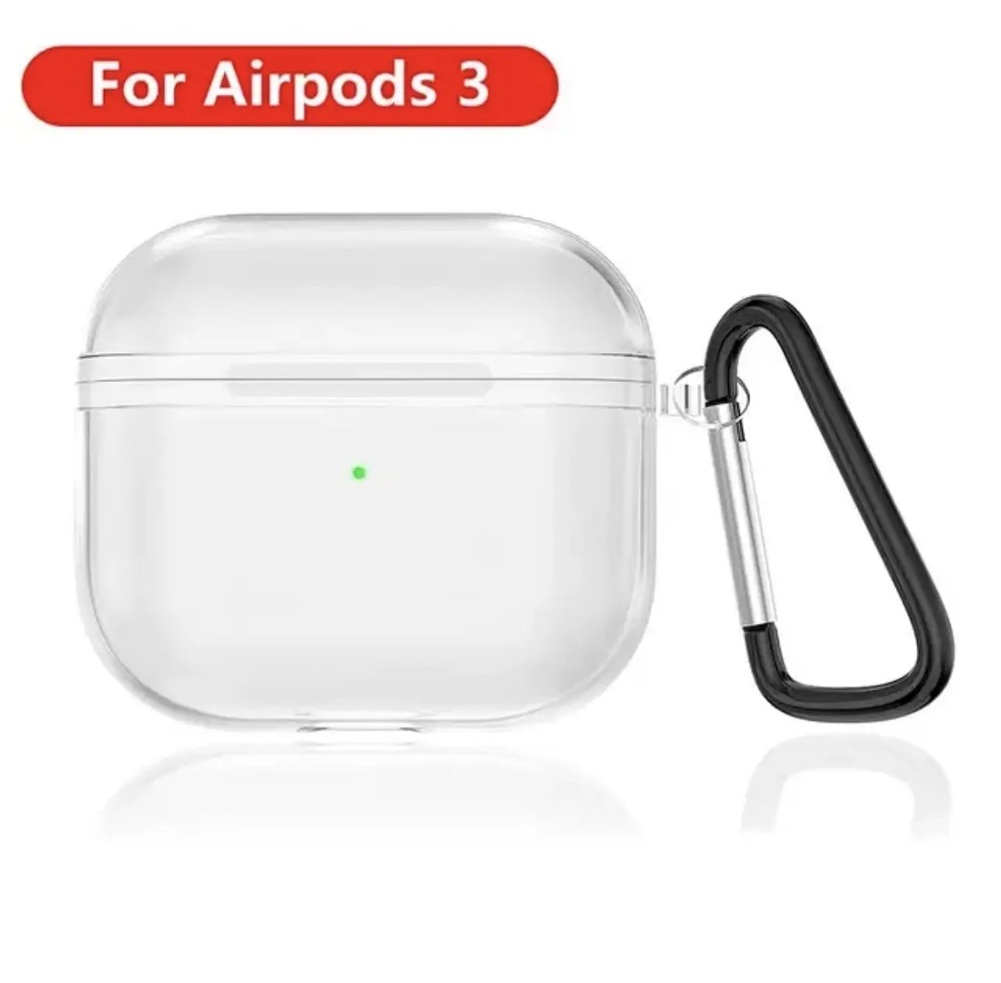 Fundas AirPods Transparentes + Gancho 6