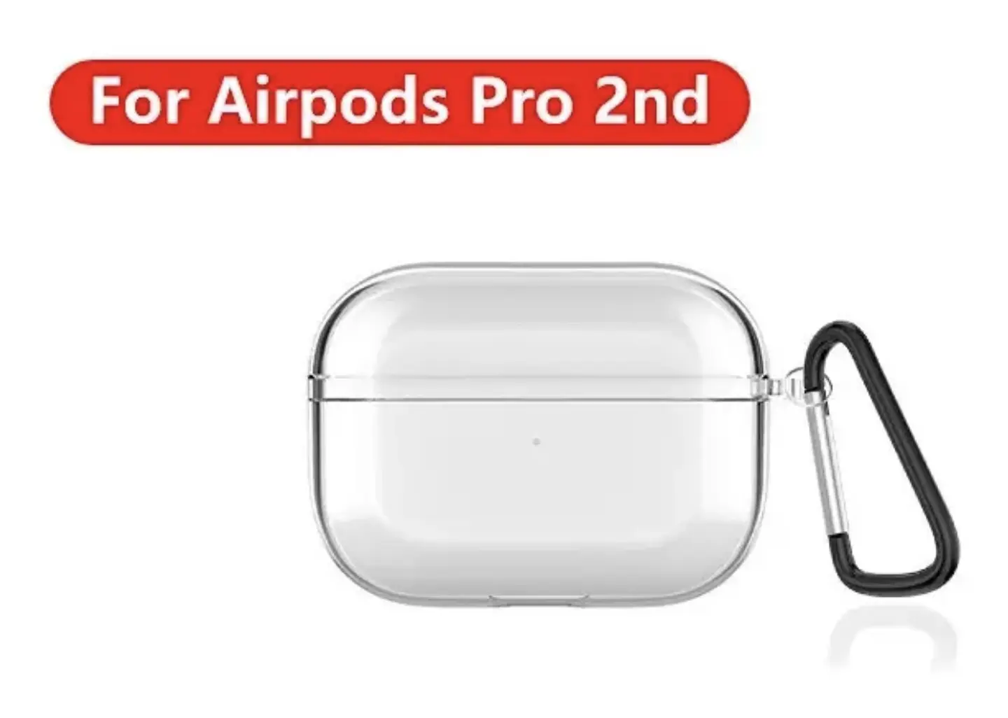 Fundas AirPods Transparentes + Gancho 7