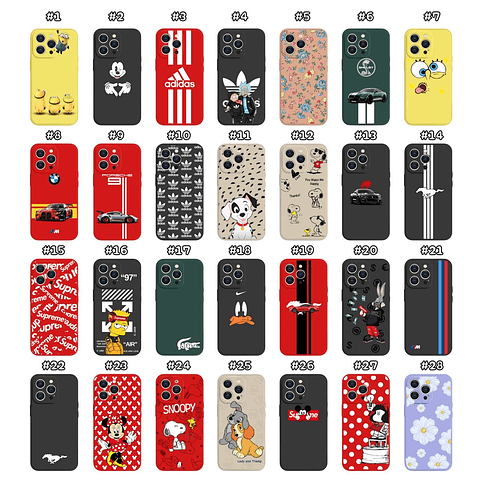 Carcasas De Silicona Diseño #1 Para Iphone 14/14Pro/14Plus/14PM