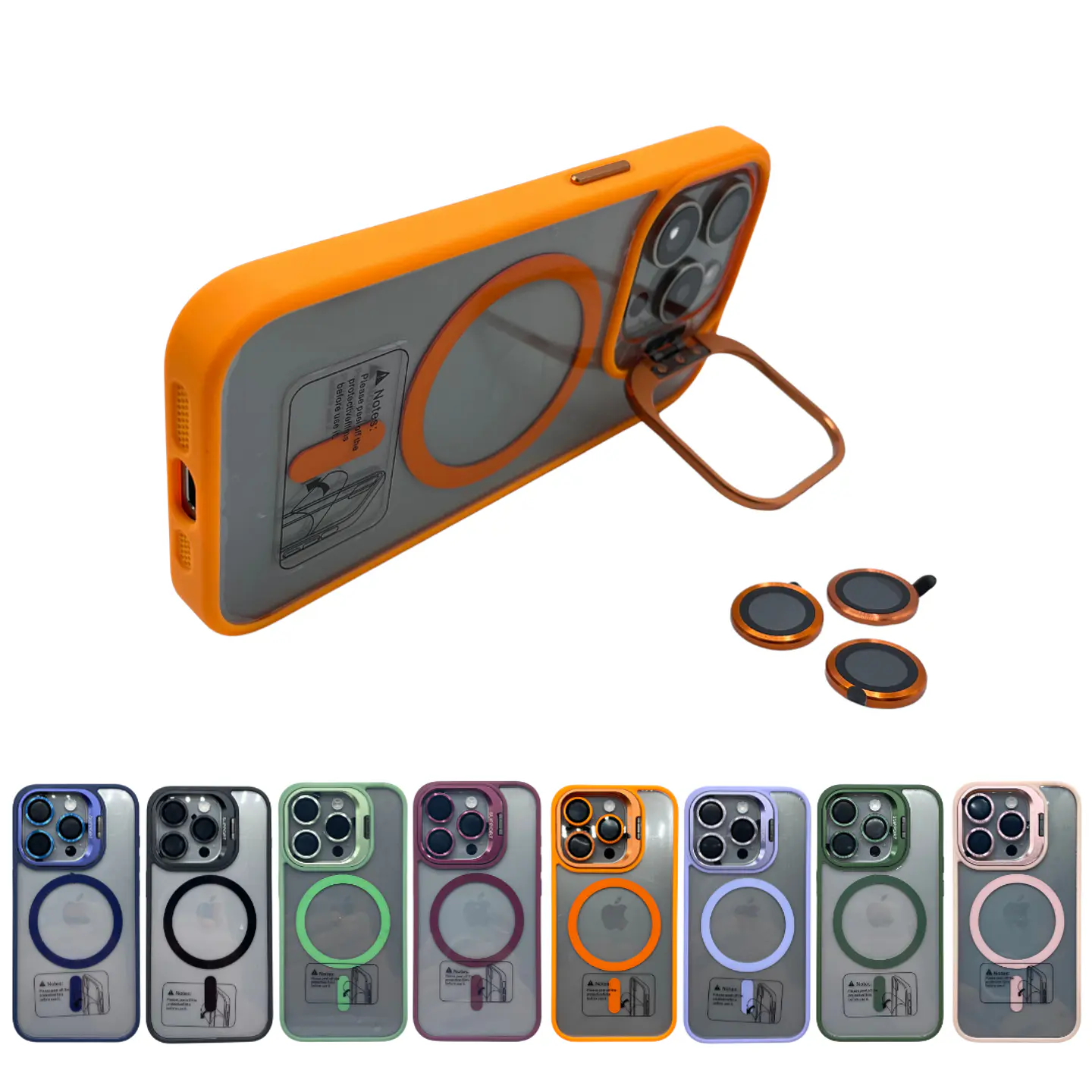 Carcasas Con Magsafe Y Laminas de Camara (Pack) 1