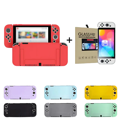 Pack Funda Nintendo Switch Oled / Switch + Lamina
