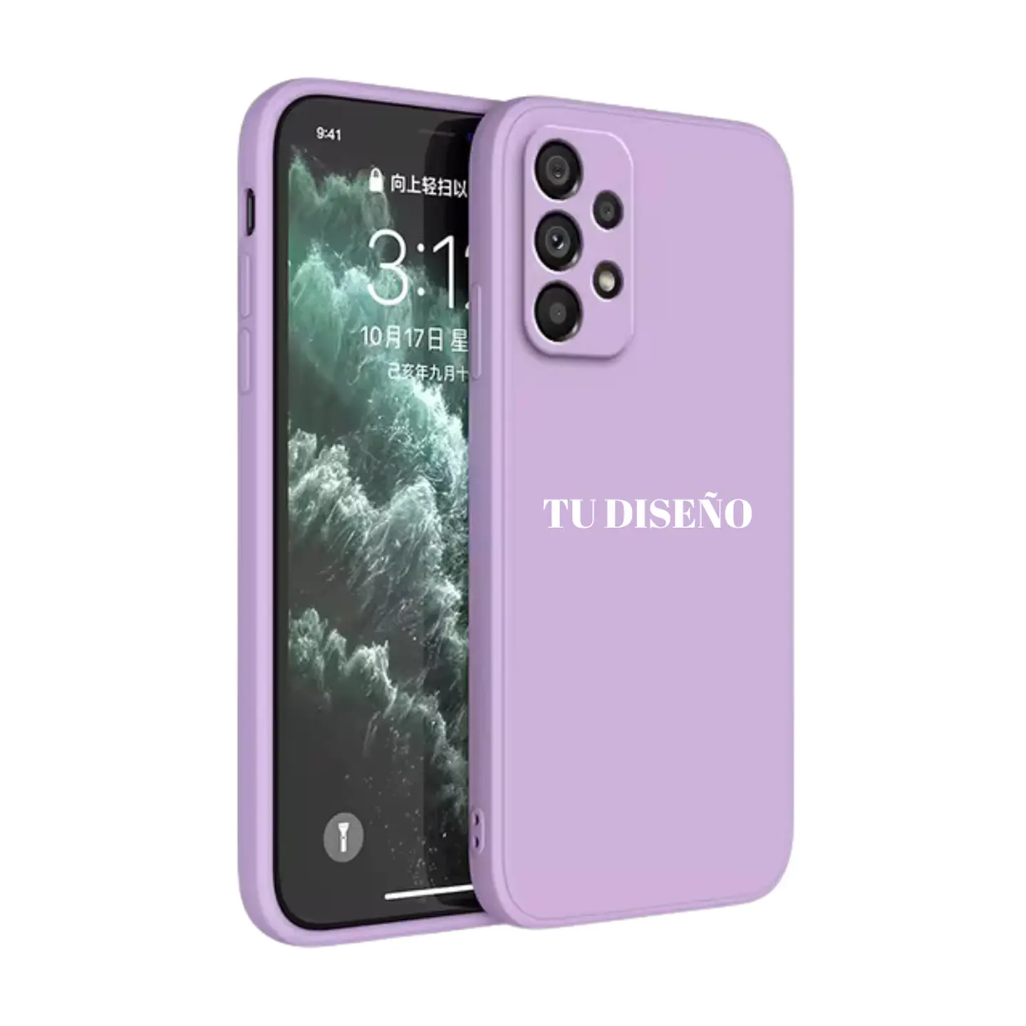 Carcasas Silicona Unicolor Samsung Con Diseño 12