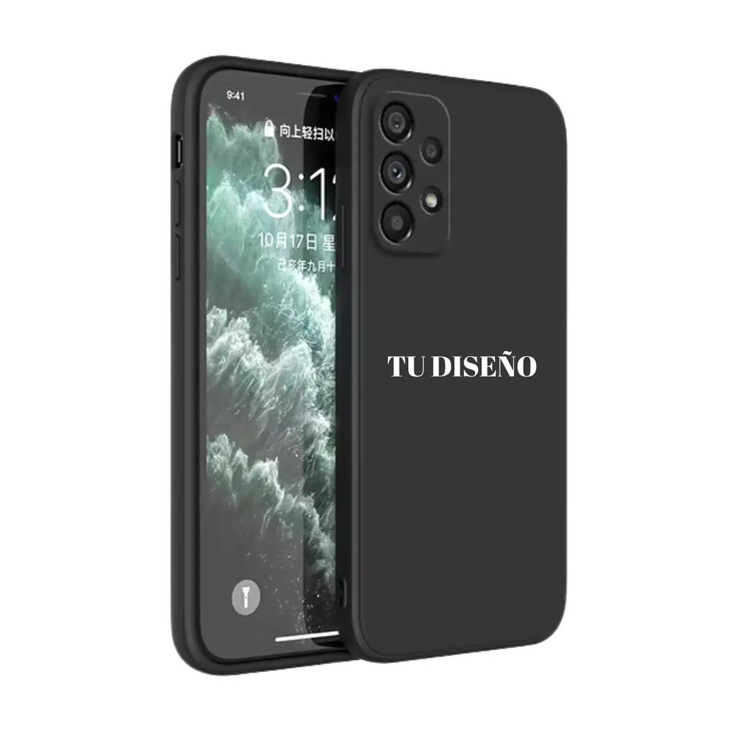 Carcasas Silicona Unicolor Samsung Con Diseño 13