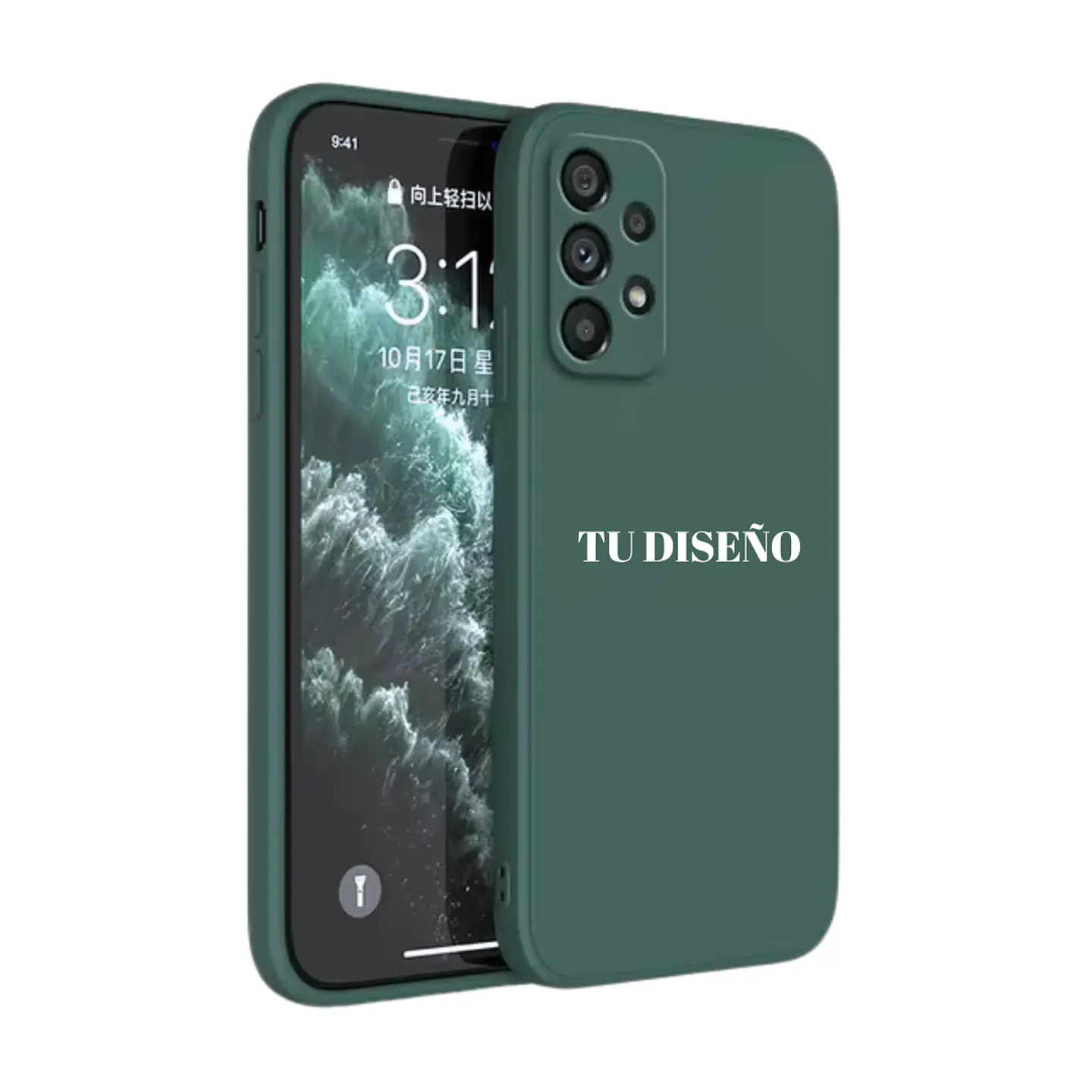 Carcasas Silicona Unicolor Samsung Con Diseño 15