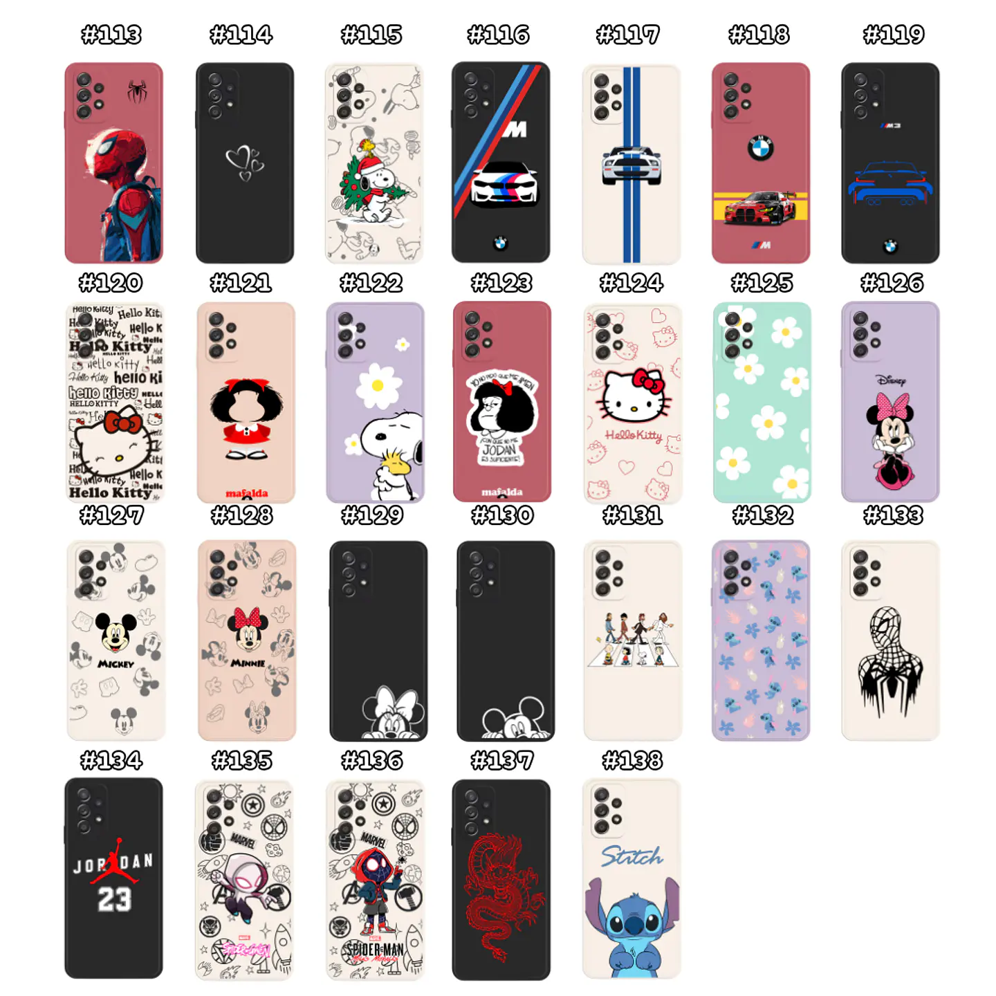 Carcasas Silicona Unicolor Samsung Con Diseño 20