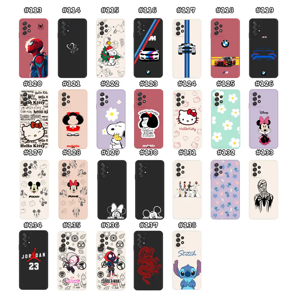 Carcasas Silicona Unicolor Samsung Con Diseño 20