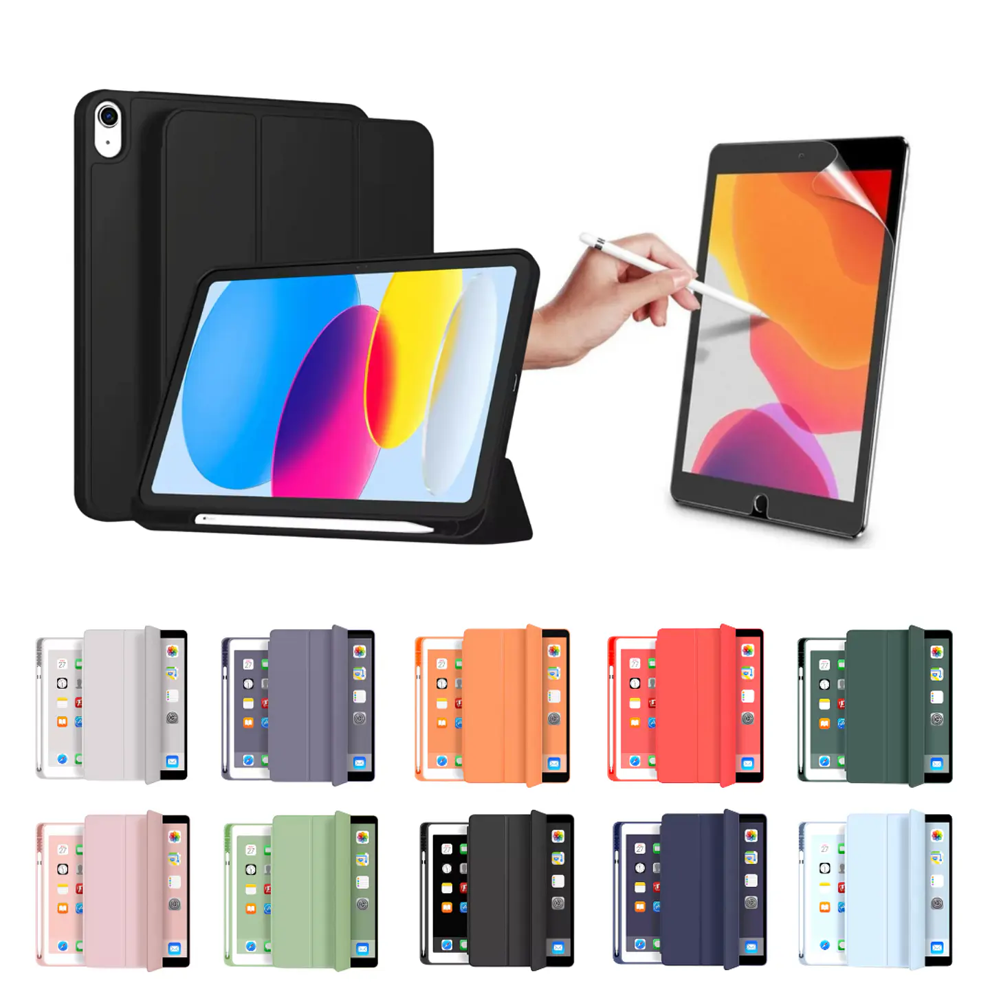 Fundas Smart Cover iPad + Lámina Paperlike  1