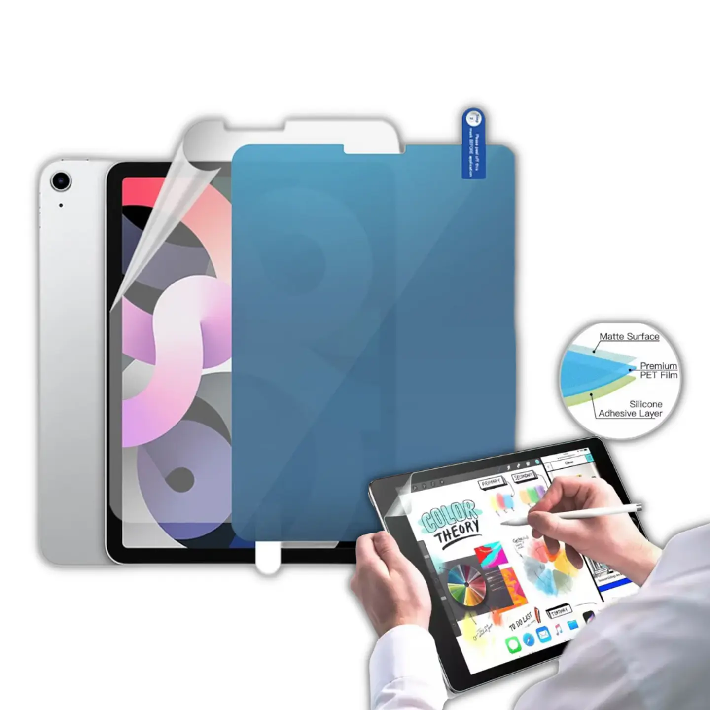 Fundas Smart Cover iPad + Lámina Paperlike  7